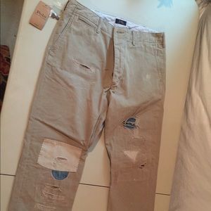 Polo khakis, button fly, 34x32, NWT